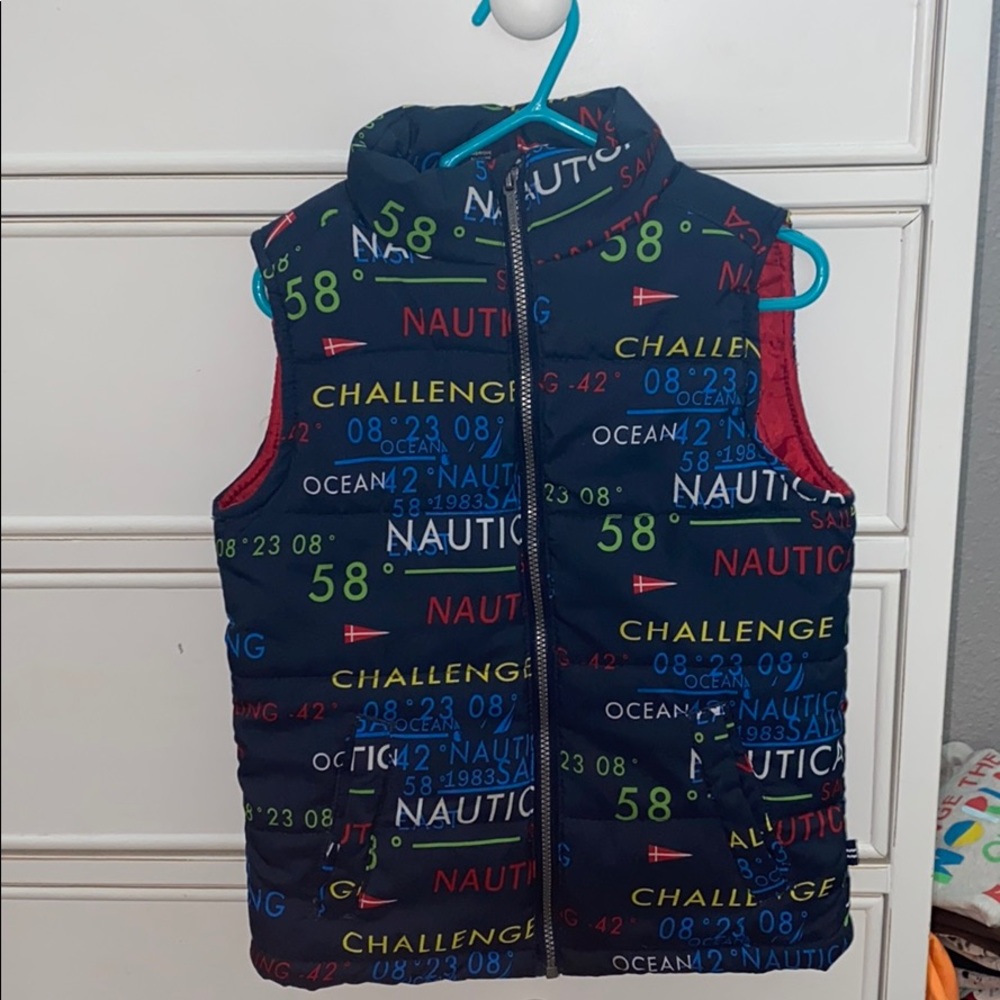 Nautical puffy vest
